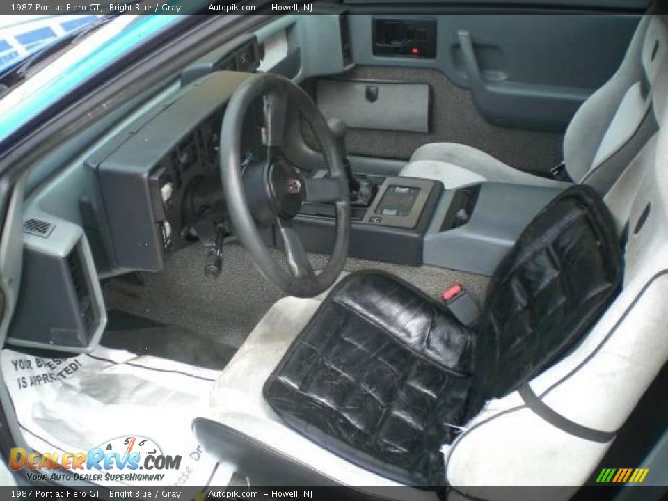 1987 Pontiac Fiero GT Bright Blue / Gray Photo #8