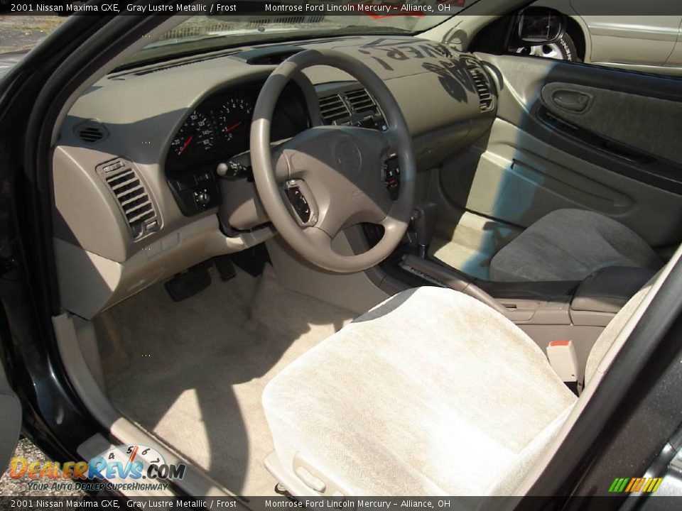 2001 Nissan Maxima GXE Gray Lustre Metallic / Frost Photo #23