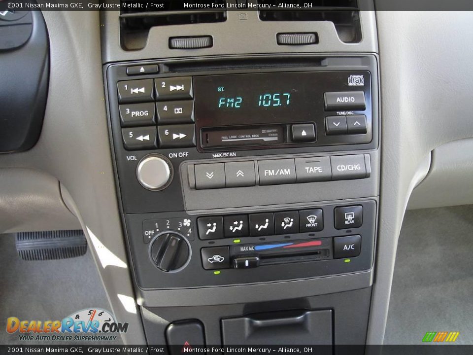 2001 Nissan Maxima GXE Gray Lustre Metallic / Frost Photo #27
