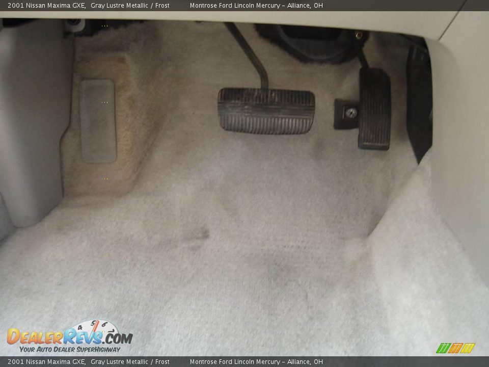 2001 Nissan Maxima GXE Gray Lustre Metallic / Frost Photo #31