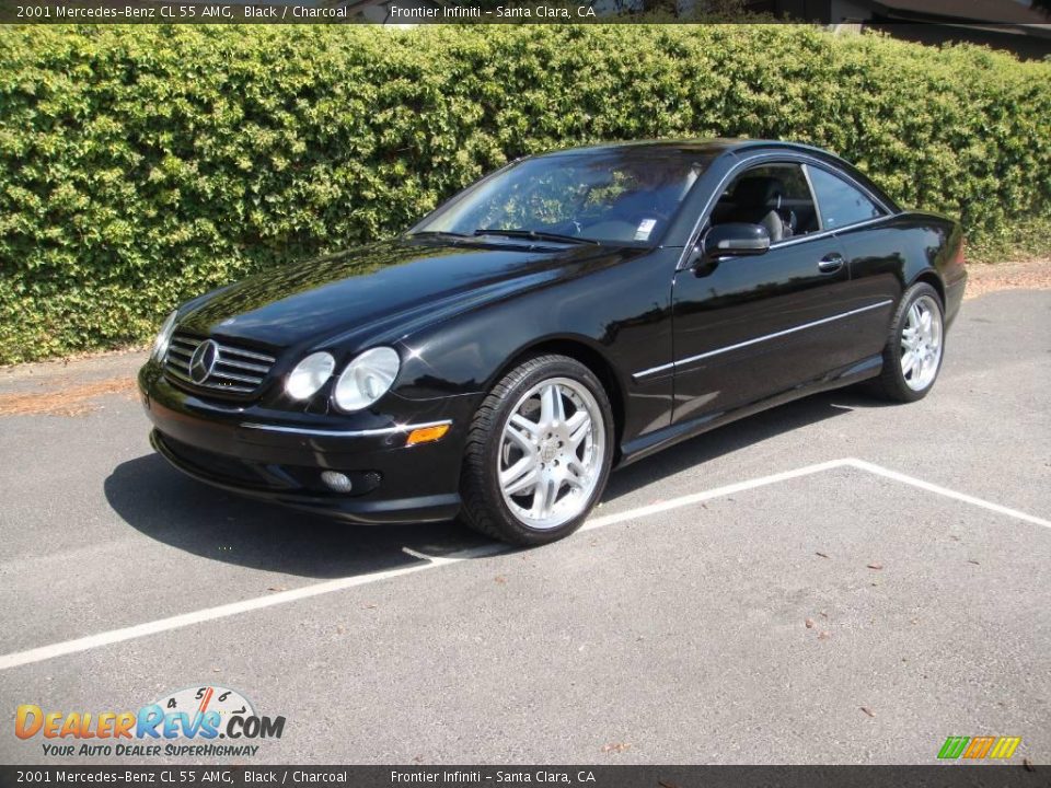 2001 Mercedes-Benz CL 55 AMG Black / Charcoal Photo #1