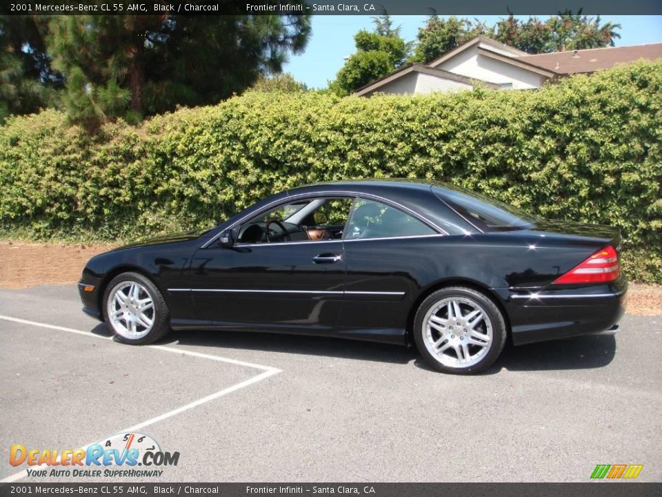 2001 Mercedes-Benz CL 55 AMG Black / Charcoal Photo #3