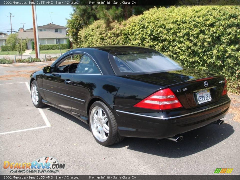 2001 Mercedes-Benz CL 55 AMG Black / Charcoal Photo #4