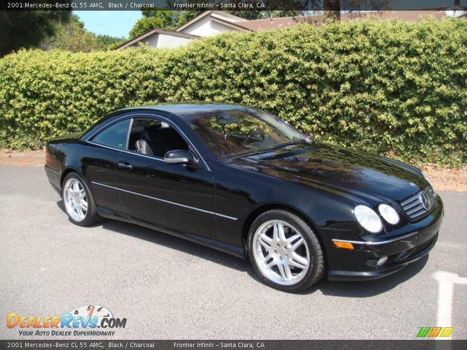 2001 Mercedes-Benz CL 55 AMG Black / Charcoal Photo #9