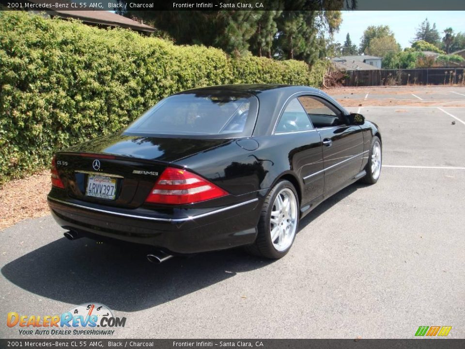 2001 Mercedes-Benz CL 55 AMG Black / Charcoal Photo #10