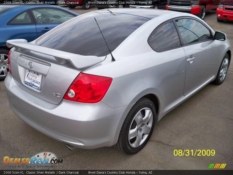 2006 Scion tC Classic Silver Metallic / Dark Charcoal Photo #3
