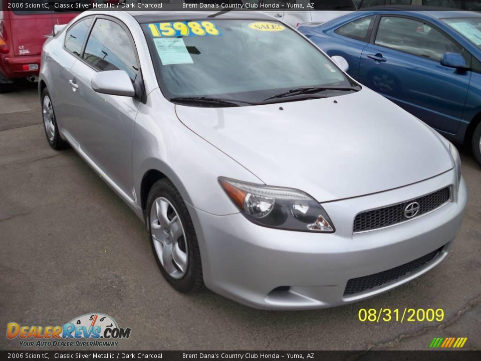 2006 Scion tC Classic Silver Metallic / Dark Charcoal Photo #5