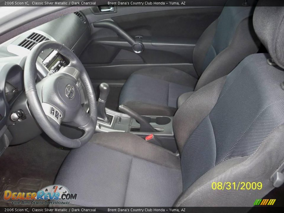 2006 Scion tC Classic Silver Metallic / Dark Charcoal Photo #8