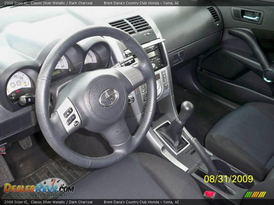 2006 Scion tC Classic Silver Metallic / Dark Charcoal Photo #10