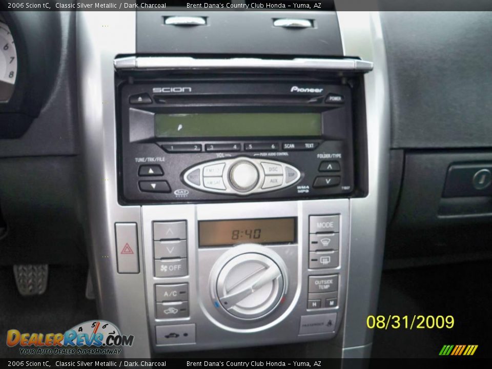 2006 Scion tC Classic Silver Metallic / Dark Charcoal Photo #11