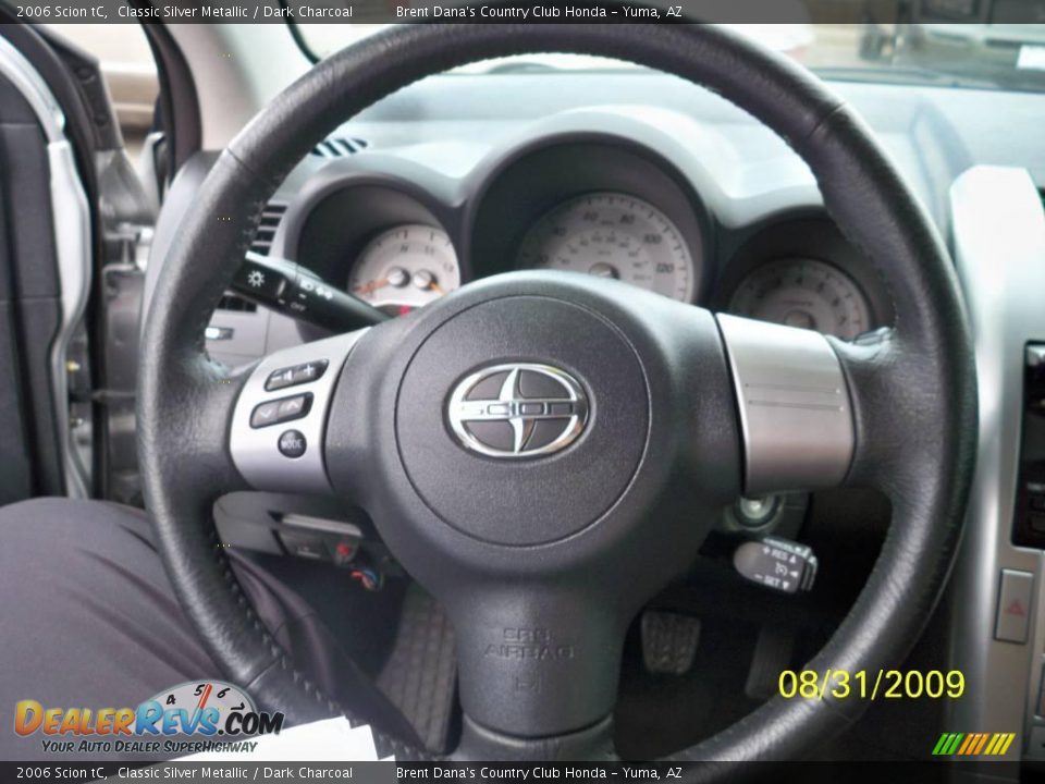 2006 Scion tC Classic Silver Metallic / Dark Charcoal Photo #13