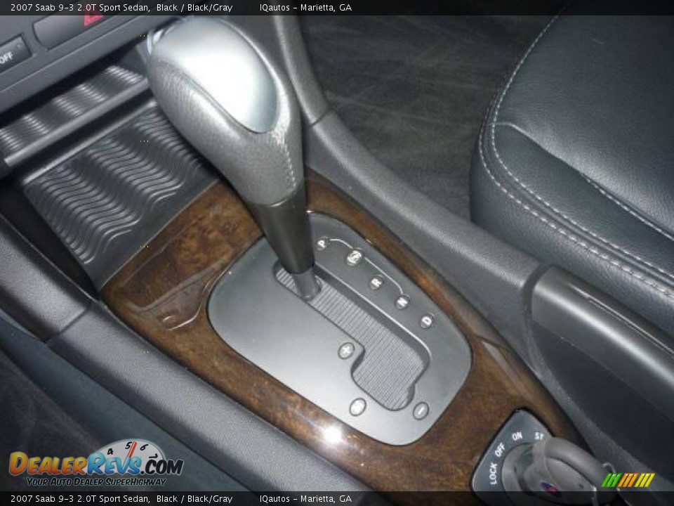 2007 Saab 9-3 2.0T Sport Sedan Black / Black/Gray Photo #20