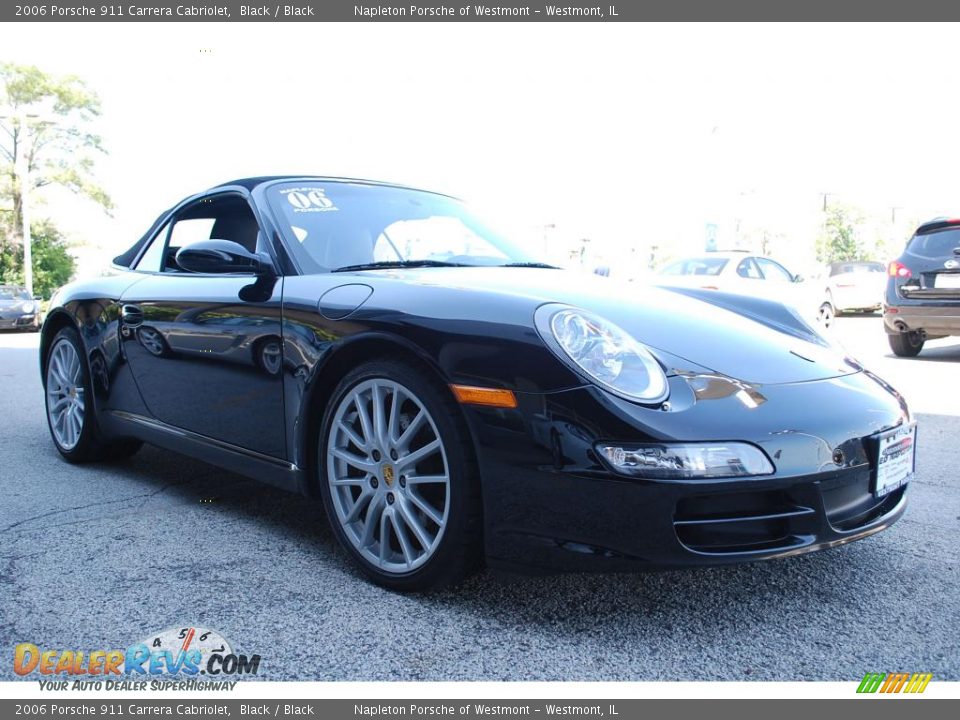 2006 Porsche 911 Carrera Cabriolet Black / Black Photo #3