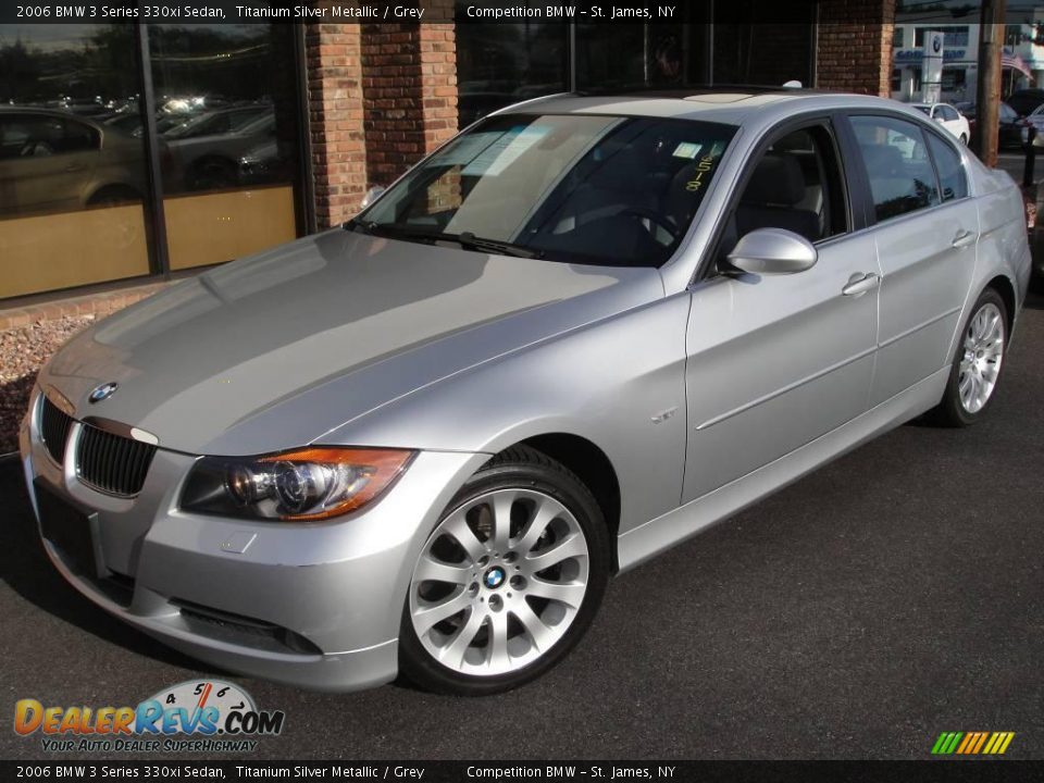 2006 BMW 3 Series 330xi Sedan Titanium Silver Metallic / Grey Photo #1