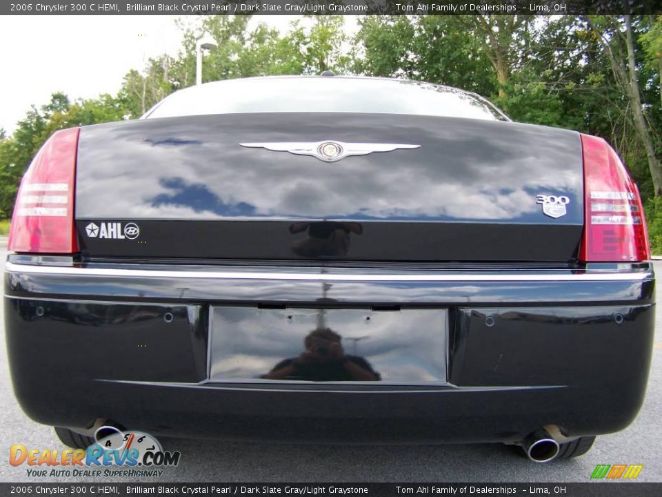 2006 Chrysler 300 C HEMI Brilliant Black Crystal Pearl / Dark Slate Gray/Light Graystone Photo #6