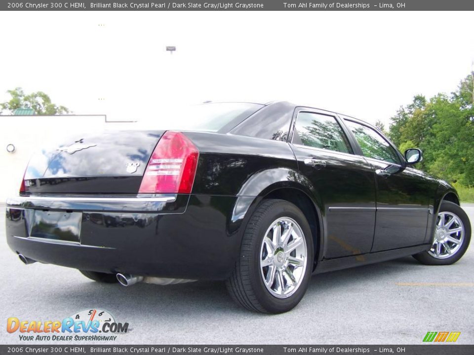2006 Chrysler 300 C HEMI Brilliant Black Crystal Pearl / Dark Slate Gray/Light Graystone Photo #7