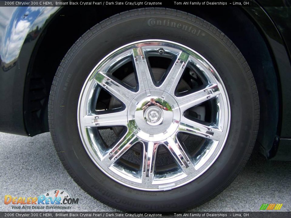 2006 Chrysler 300 C HEMI Brilliant Black Crystal Pearl / Dark Slate Gray/Light Graystone Photo #8