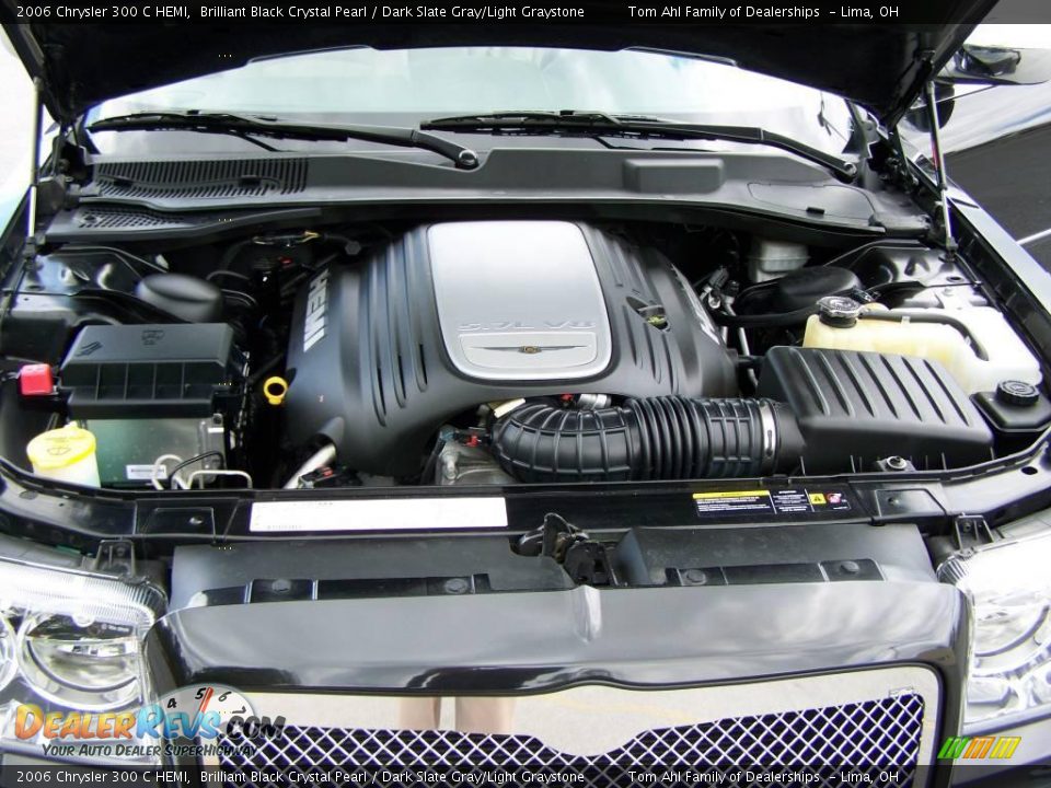 2006 Chrysler 300 C HEMI Brilliant Black Crystal Pearl / Dark Slate Gray/Light Graystone Photo #15