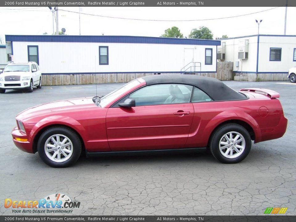 2006 Ford Mustang V6 Premium Convertible Redfire Metallic / Light Graphite Photo #1