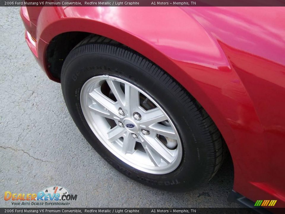 2006 Ford Mustang V6 Premium Convertible Redfire Metallic / Light Graphite Photo #5