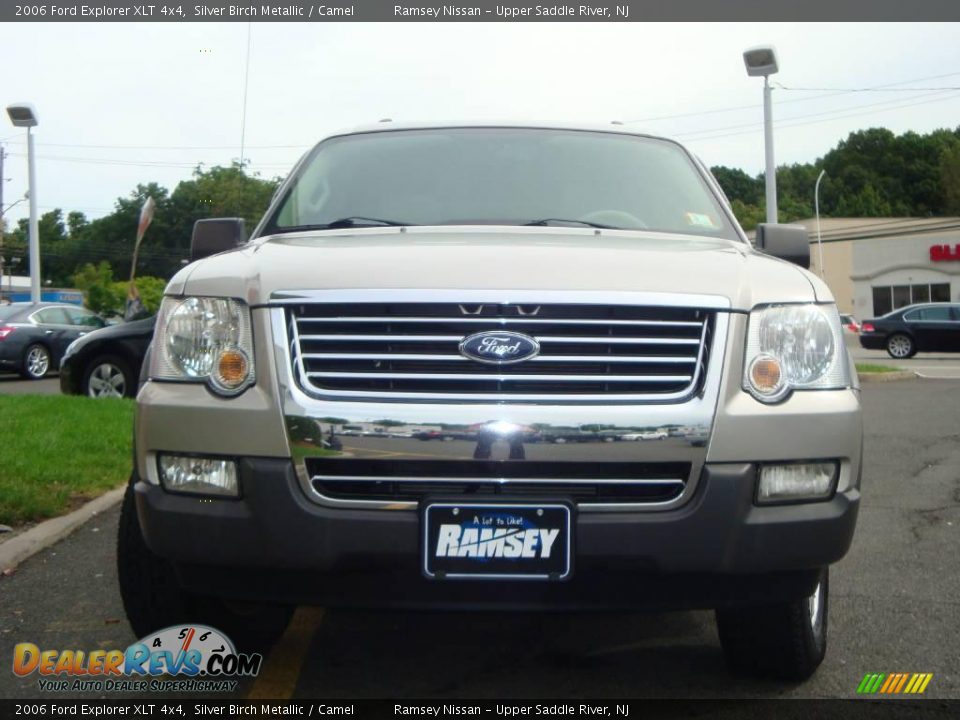 2006 Ford Explorer XLT 4x4 Silver Birch Metallic / Camel Photo #2