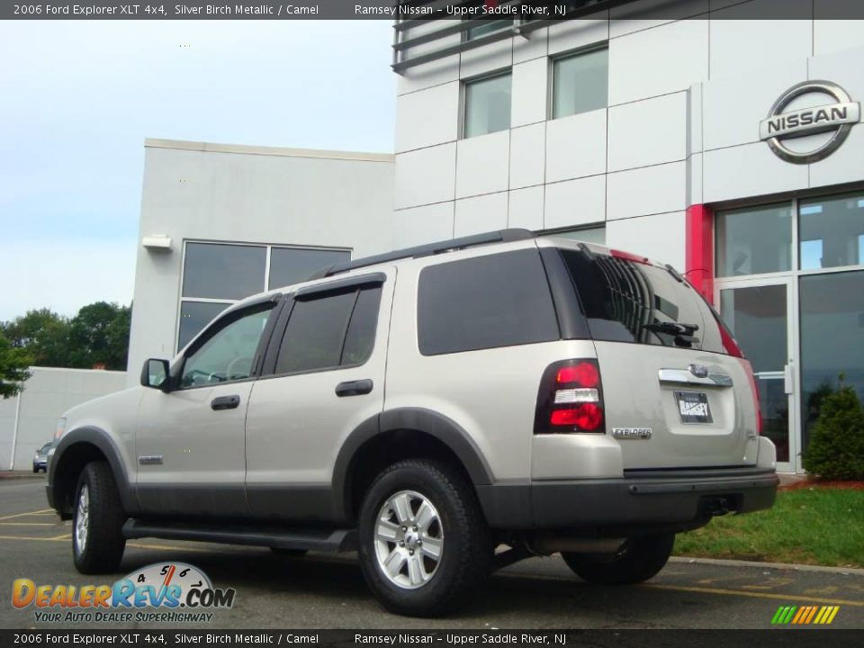 2006 Ford Explorer XLT 4x4 Silver Birch Metallic / Camel Photo #6