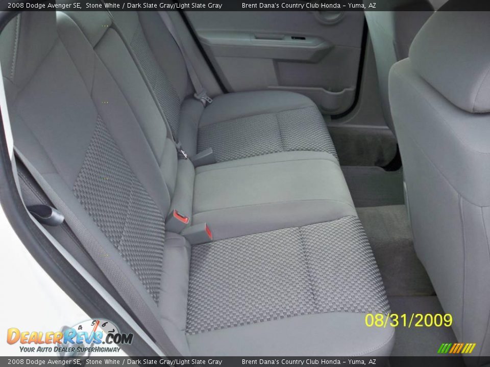 2008 Dodge Avenger SE Stone White / Dark Slate Gray/Light Slate Gray Photo #10
