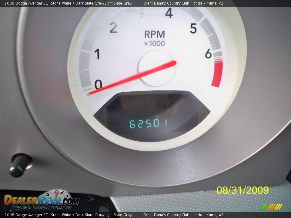 2008 Dodge Avenger SE Stone White / Dark Slate Gray/Light Slate Gray Photo #14