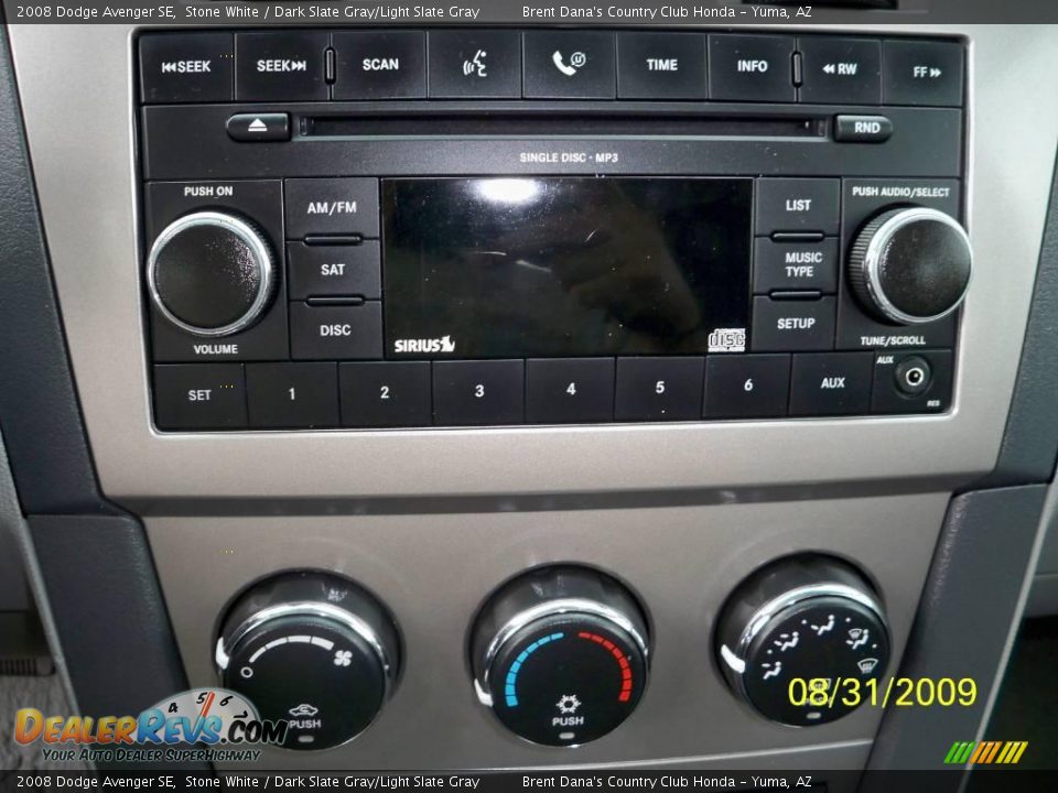 2008 Dodge Avenger SE Stone White / Dark Slate Gray/Light Slate Gray Photo #15