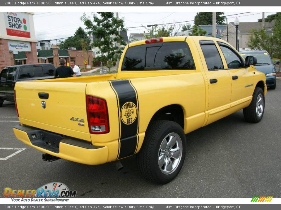 2005 Dodge Ram 1500 SLT Rumble Bee Quad Cab 4x4 Solar Yellow / Dark Slate Gray Photo #6