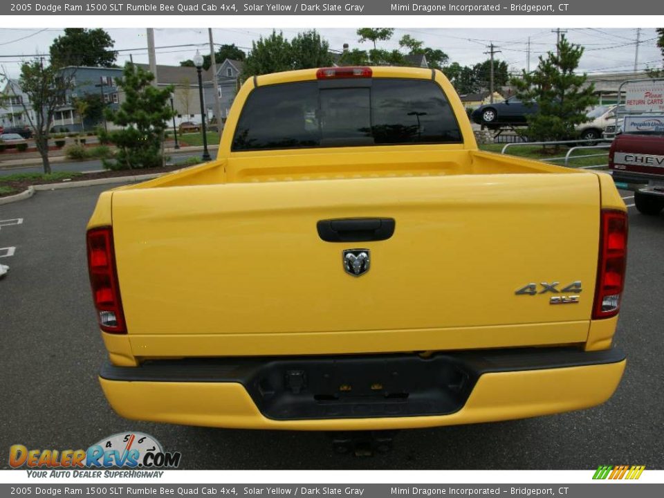 2005 Dodge Ram 1500 SLT Rumble Bee Quad Cab 4x4 Solar Yellow / Dark Slate Gray Photo #8