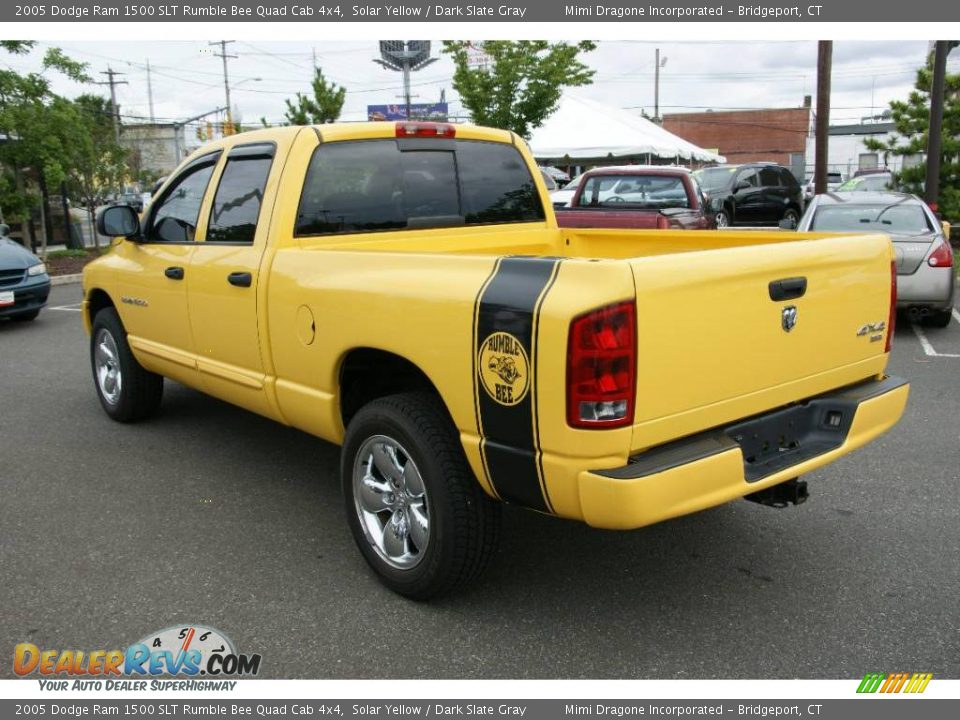 2005 Dodge Ram 1500 SLT Rumble Bee Quad Cab 4x4 Solar Yellow / Dark Slate Gray Photo #11