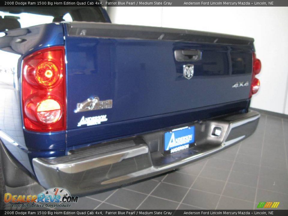 2008 Dodge Ram 1500 Big Horn Edition Quad Cab 4x4 Patriot Blue Pearl / Medium Slate Gray Photo #6