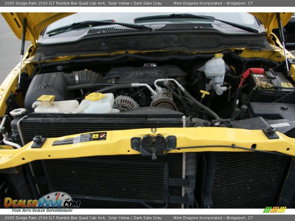 2005 Dodge Ram 1500 SLT Rumble Bee Quad Cab 4x4 Solar Yellow / Dark Slate Gray Photo #21