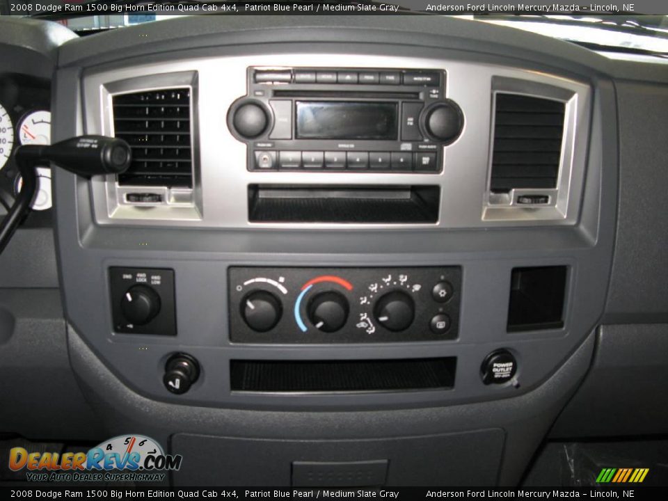 2008 Dodge Ram 1500 Big Horn Edition Quad Cab 4x4 Patriot Blue Pearl / Medium Slate Gray Photo #16