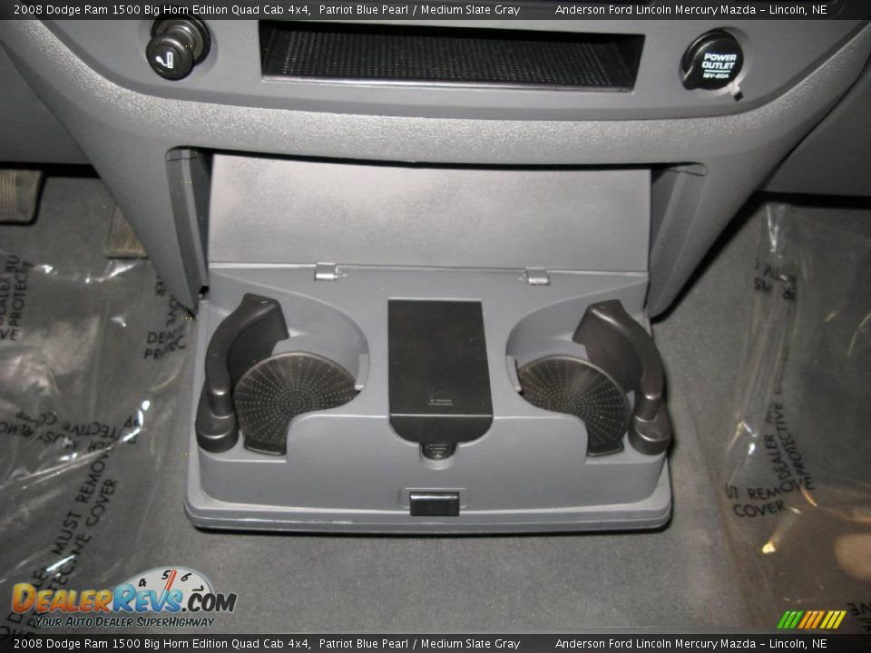 2008 Dodge Ram 1500 Big Horn Edition Quad Cab 4x4 Patriot Blue Pearl / Medium Slate Gray Photo #17