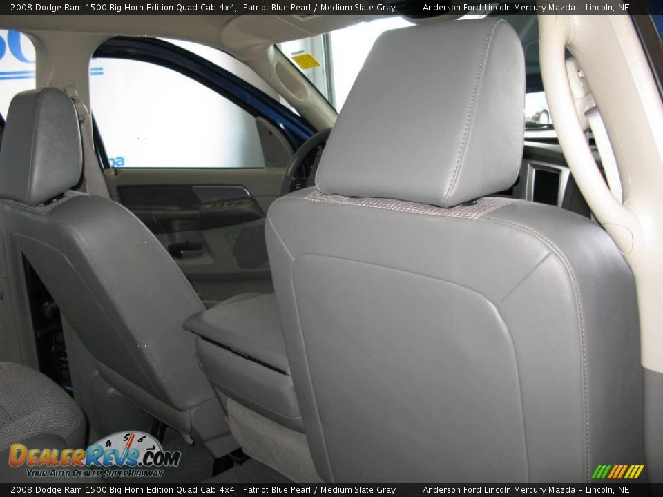 2008 Dodge Ram 1500 Big Horn Edition Quad Cab 4x4 Patriot Blue Pearl / Medium Slate Gray Photo #20