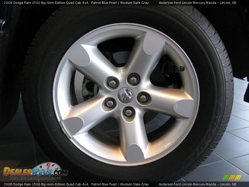 2008 Dodge Ram 1500 Big Horn Edition Quad Cab 4x4 Patriot Blue Pearl / Medium Slate Gray Photo #21