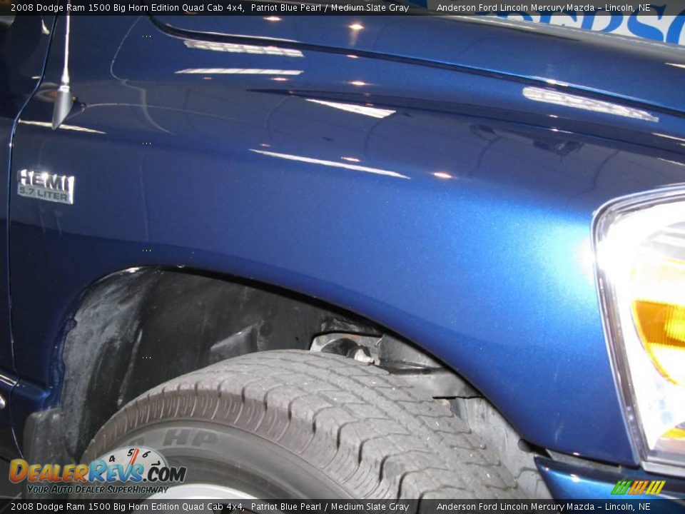 2008 Dodge Ram 1500 Big Horn Edition Quad Cab 4x4 Patriot Blue Pearl / Medium Slate Gray Photo #22