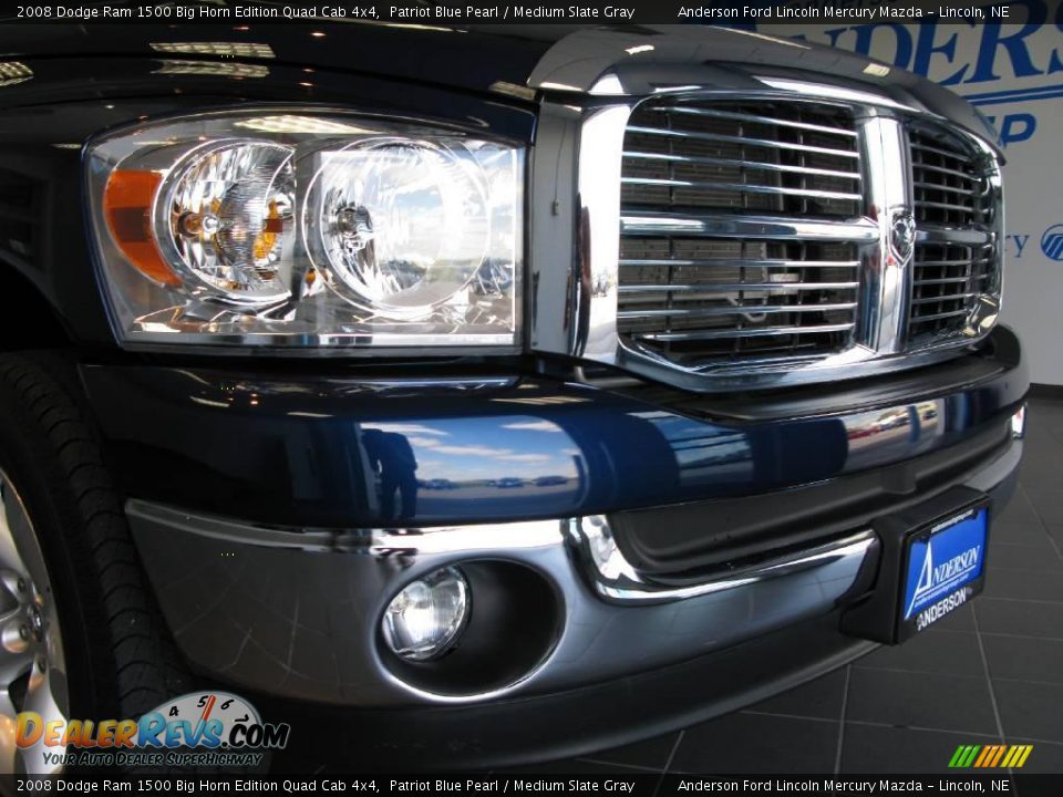 2008 Dodge Ram 1500 Big Horn Edition Quad Cab 4x4 Patriot Blue Pearl / Medium Slate Gray Photo #23
