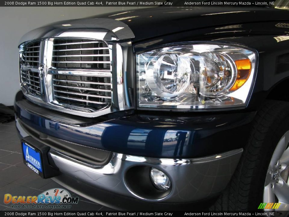 2008 Dodge Ram 1500 Big Horn Edition Quad Cab 4x4 Patriot Blue Pearl / Medium Slate Gray Photo #24
