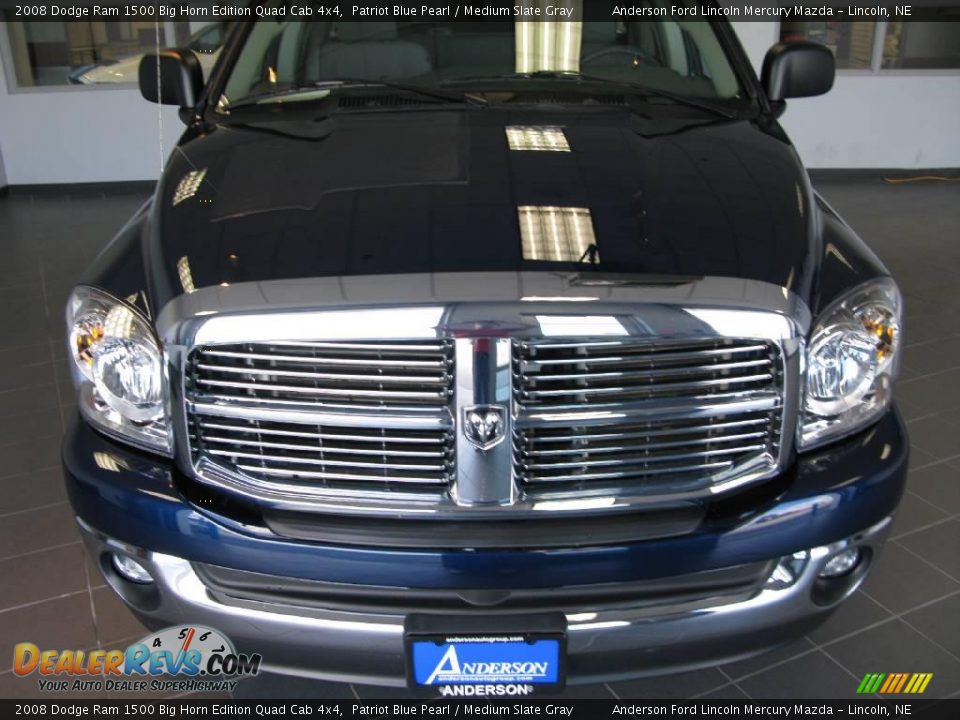 2008 Dodge Ram 1500 Big Horn Edition Quad Cab 4x4 Patriot Blue Pearl / Medium Slate Gray Photo #26