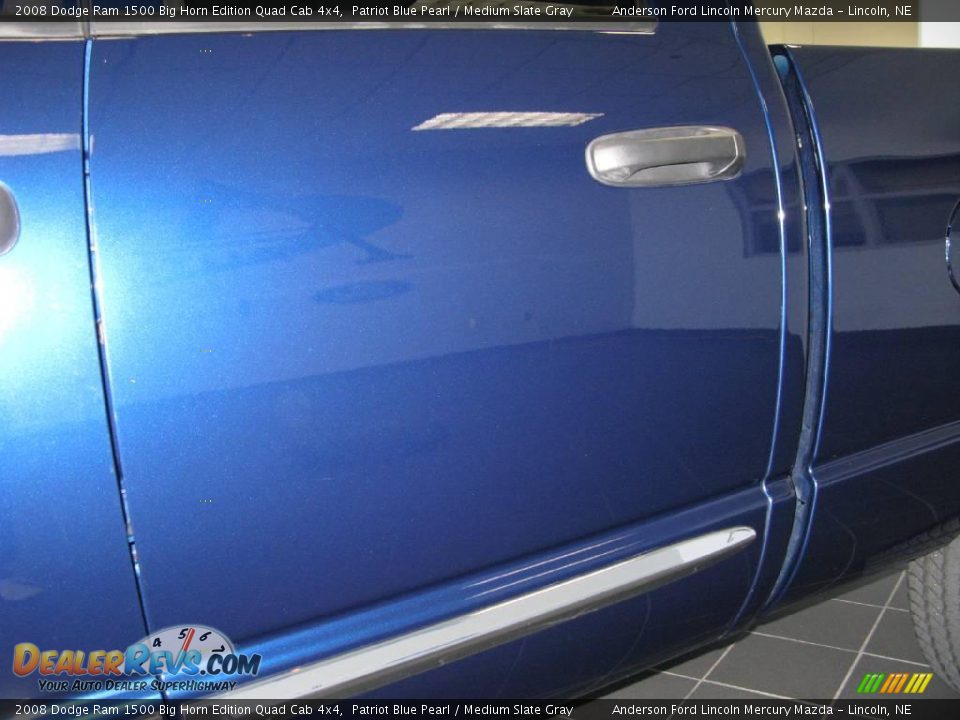 2008 Dodge Ram 1500 Big Horn Edition Quad Cab 4x4 Patriot Blue Pearl / Medium Slate Gray Photo #28