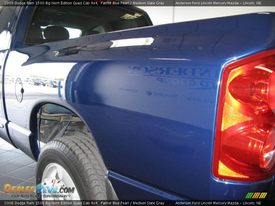 2008 Dodge Ram 1500 Big Horn Edition Quad Cab 4x4 Patriot Blue Pearl / Medium Slate Gray Photo #29