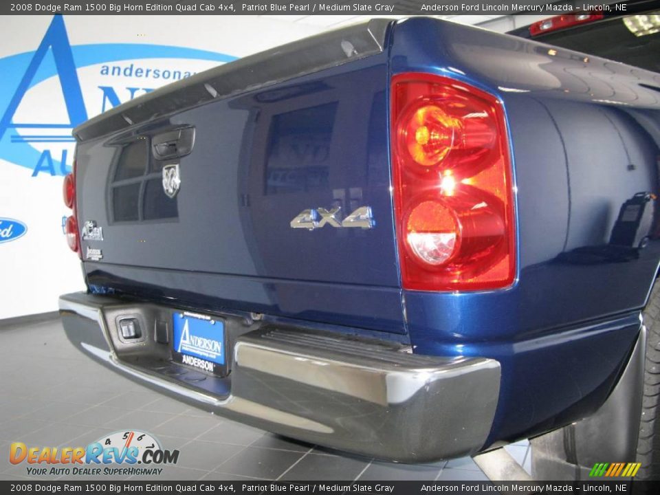2008 Dodge Ram 1500 Big Horn Edition Quad Cab 4x4 Patriot Blue Pearl / Medium Slate Gray Photo #31