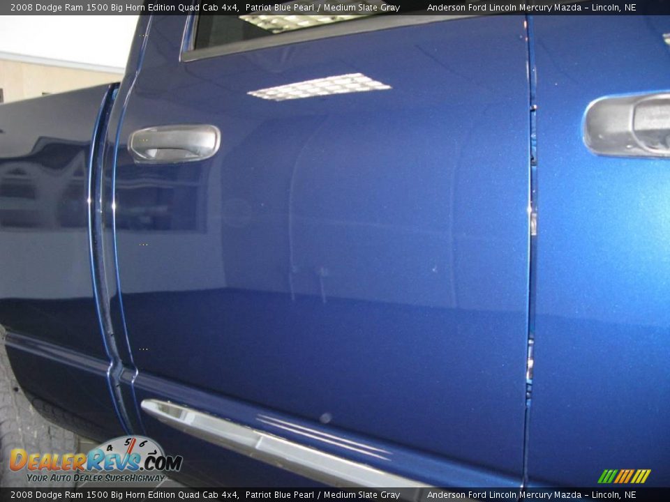 2008 Dodge Ram 1500 Big Horn Edition Quad Cab 4x4 Patriot Blue Pearl / Medium Slate Gray Photo #33