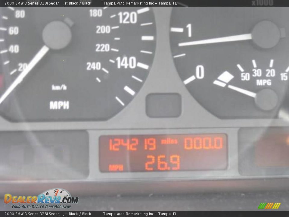 2000 BMW 3 Series 328i Sedan Jet Black / Black Photo #32