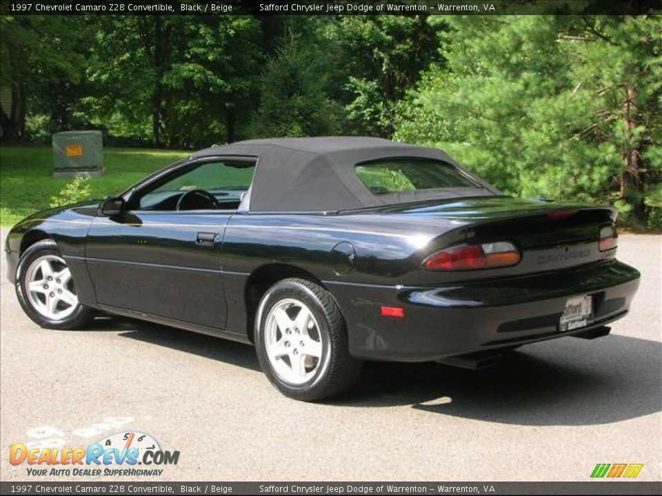 1997 Chevrolet Camaro Z28 Convertible Black / Beige Photo #23