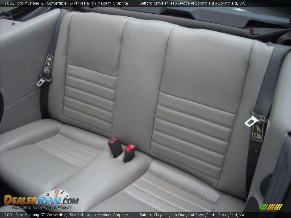 2001 Ford Mustang GT Convertible Silver Metallic / Medium Graphite Photo #8