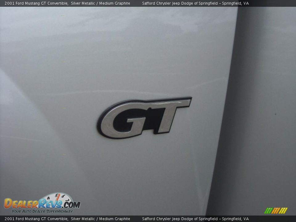 2001 Ford Mustang GT Convertible Silver Metallic / Medium Graphite Photo #20